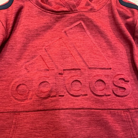 Boys Embossed Logo Adidas Hoodie - Picture 2 of 4